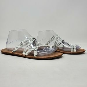 Loeffler Randal Sarie Strappy Polka Dot Sandal 10